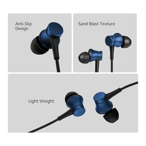 Xiaomi Wired in-Ear Earphones with Mic, Ultra Deep Bass & Metal Sound Chamber (Black) - eLocalshop