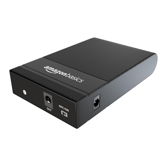 Amazon Basics UPS for WiFi Router/Modem/Set top Box Devices. Supports 12Vdc, 2.5A Routers. Backup Up