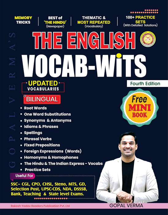 The English VOCAB-WiTS with The Mini Book | SSC-CGL, CPO, CHSL,