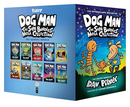 Dog Man: The Supa Buddies Mega Collection (Dog Man #1-10 Box Set - eLocalshop
