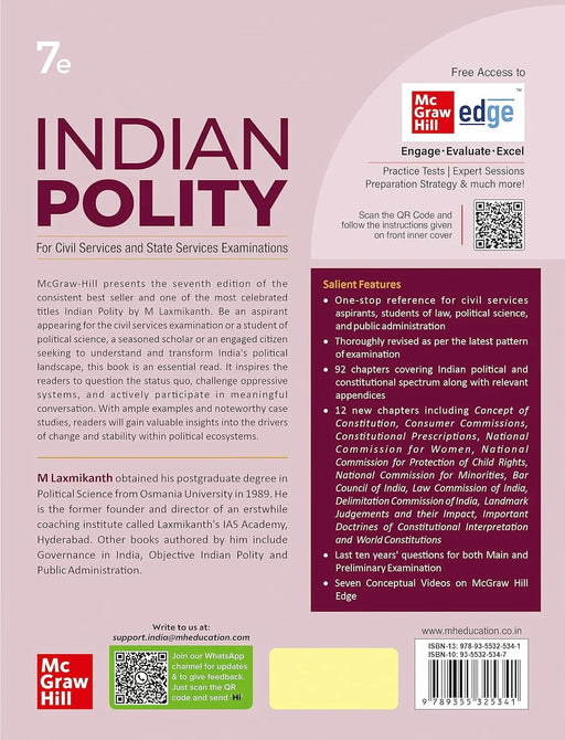 Indian Polity for UPSC (English| 7th Edition) |Civil Services Exam| - eLocalshop