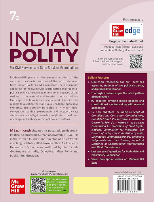 Indian Polity for UPSC (English| 7th Edition) |Civil Services Exam|