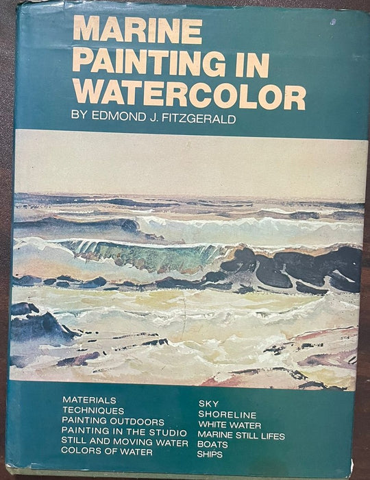 Marine Painting in Watercolor by Edmond James Fitzgerald
