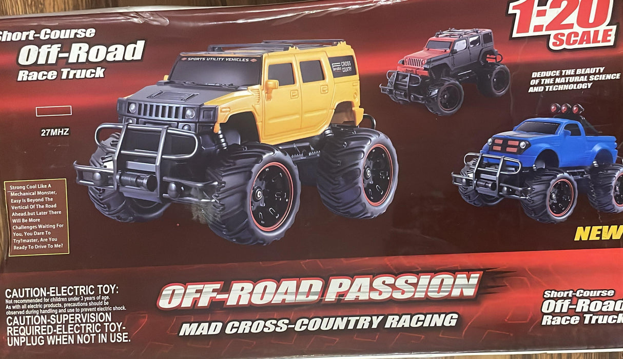 Remote Control Hummer Car Toy for Kids | RC SUV with Lights & Off-Road Look | Rechargeable Racing Car for Boys | 1:16 Scale High-Speed Vehicle | Toy Gift for 5+ Years