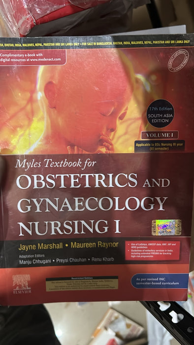 Myles Textbook for Obstetrics and Gynaecology Nursing 1 1st South Asia Edition
