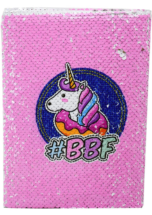 Unicorn Sequin Notebook Colour Changing Reversible Girls Diary