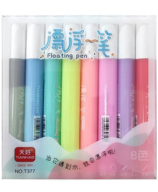 8 Colors Doodle Pen Children's Colorful Marker Pen Magical Water Painting Pen Easy -To-Wipe Dry Erase Whiteboared Pen Doodle Water Floating Pen - eLocalshop