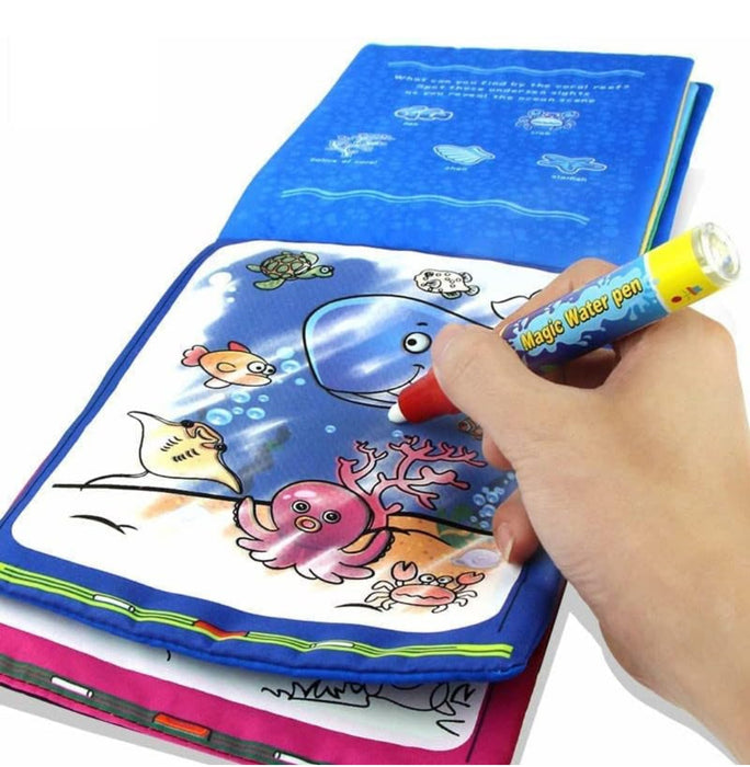 Magic Water Coloring Doodle Book & Magic Pen (Pack of 4)