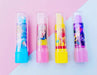 Non-Toxic Princess Erasers Lipstick Shape (Set of 6) - Fun and Safe Erasers for Kids - Frozen, Barbie, Mickey - Kids' Favorite Characters - eLocalshop