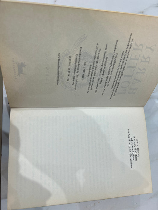 Harry Potter and the Goblet of Fire  UK First Edition Hardcover | J.K. Rowling | Bloomsbury