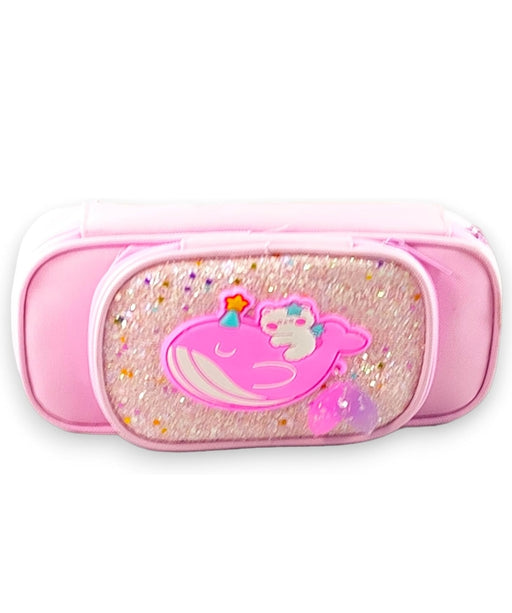 Large Capacity Glitter Pencil Pouch with Tail Hanging - eLocalshop