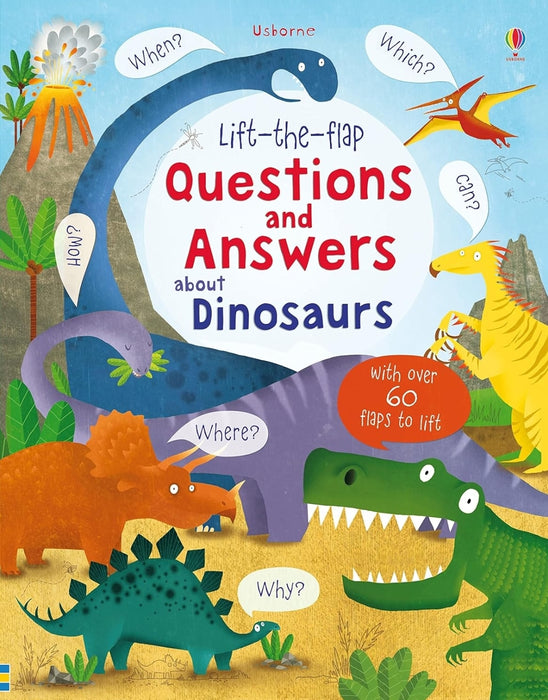 Lift-the-flap Questions and Answers about Dinosaurs  - old boardbook