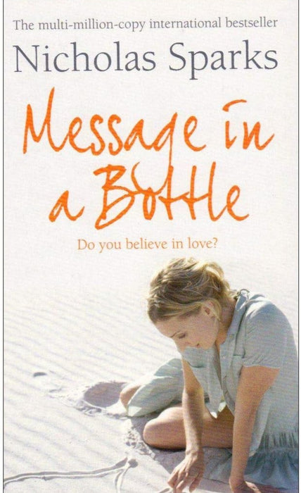 Message In a Bottle by Nicholas Sparks - old paperback