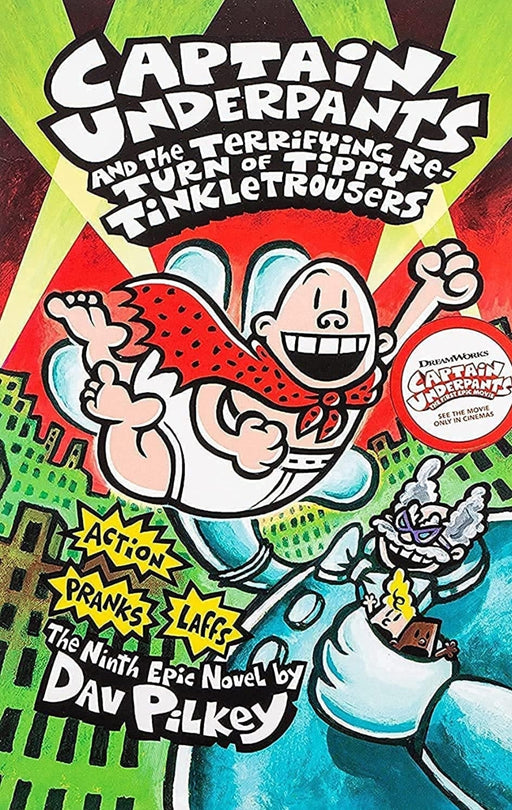 Captain Underpants and the Terrifying Return of Tippy Tinkletrousers -Dav Pilkey - old paperback - eLocalshop