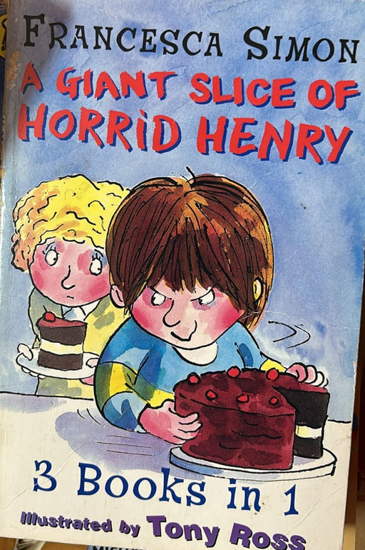 Giant Slice of Horrid Henry (Horrid Henry 3-in-1) -Francesca Simon - old paperback - eLocalshop