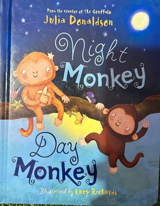 Night Monkey, Day Monkey by Julia Donaldson - old boardbook - eLocalshop