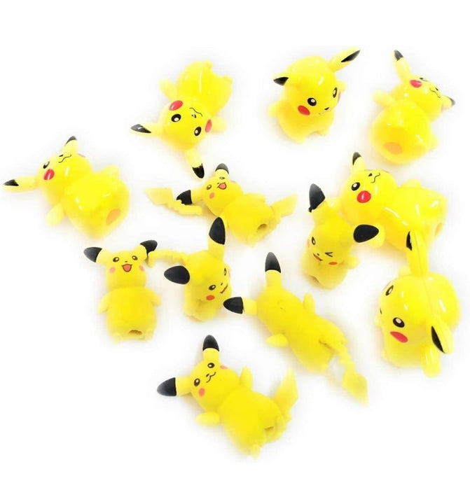 Yellow Pikachu Erasers for Kids 18 pieces | Baby Kids | Gifted Stationery 3D Eraser School | Staionery Set Return Option for Birthday Parties - eLocalshop