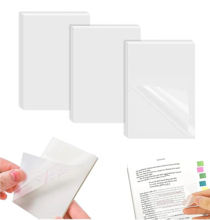 150 Sheets Transparent Sticky Notes Sticky Notes - eLocalshop