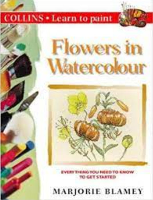 Flowers In Watercolour by Ted Smart - old paperback - eLocalshop