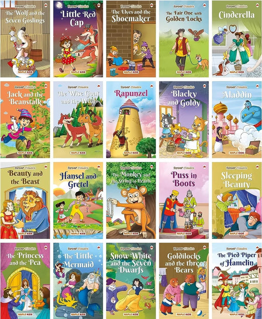 Story Books for Little Kids - Fairy Tales (Illustrated) (Set of 20 books) [Paperback] Maple Press - eLocalshop