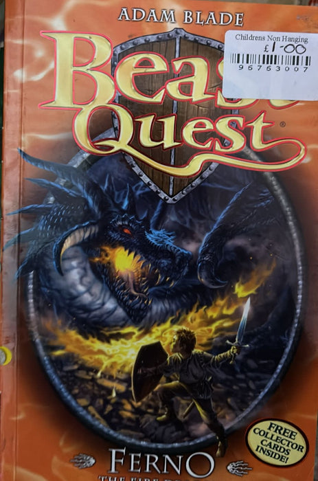 Ferno The Fire Dragon Beast Quest by Adam Blade- old paperback - eLocalshop