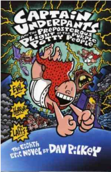 Captain Underpants and the Preposterous Plight of the Purp by Dav Pilkey - old paperback - eLocalshop