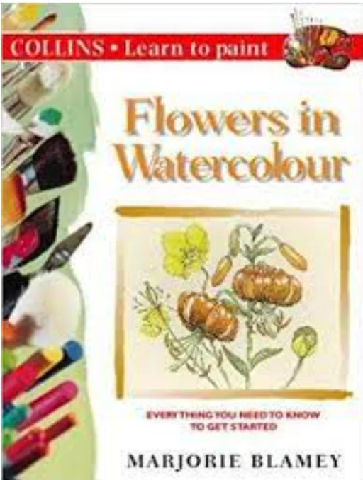 Flowers In Watercolour by Ted Smart - old paperback - eLocalshop