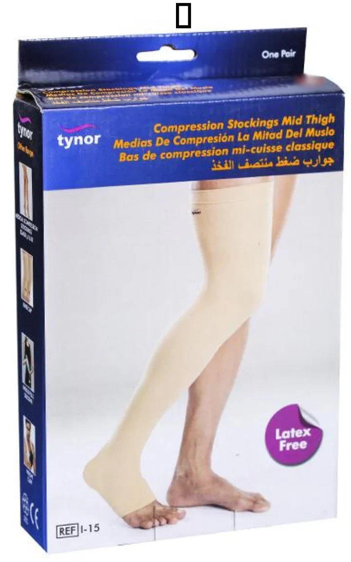 Tynor Compression Stockings Mid Thigh (Pair) — eLocalshop