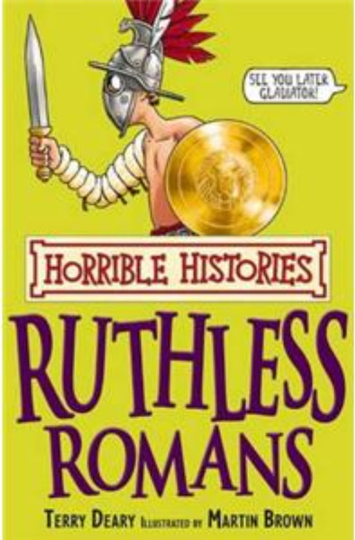 Ruthless Romans by Terry Deary , Martin Brown Illustrated - old paperback - eLocalshop