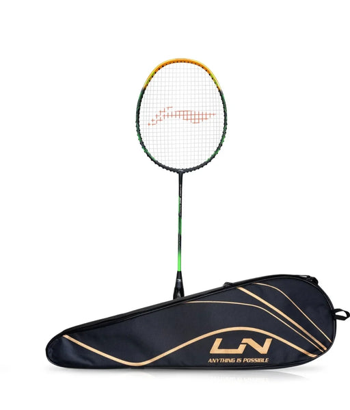 LI-NING G-Force 3600 Superlite Grey, Gold Strung Badminton Racquet (Pack of: 1, 78 g) - eLocalshop