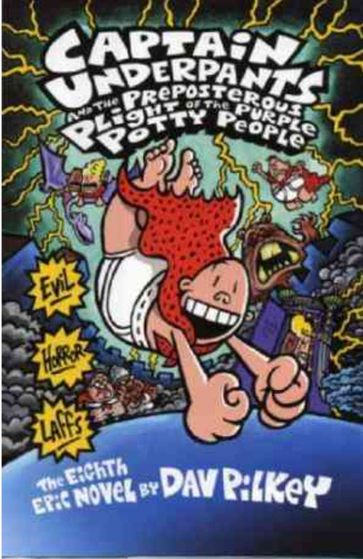 Captain Underpants And The Preposterous Plight Of The Purple Potty People by  Dav Pilkey - old hardcover - eLocalshop
