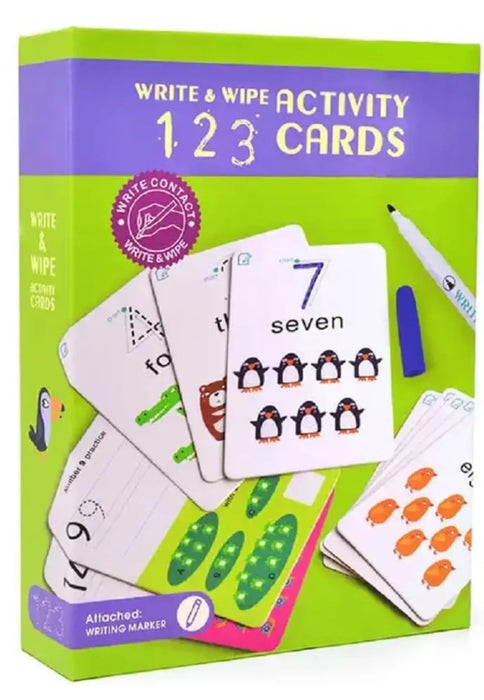 Flash Cards for Kids Early Learning | Easy & Fun Way of Learning 1 Year to 6 Years Babies and Kids(123 Numbers & Counting 27pcs) - eLocalshop