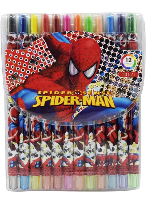 Cartoon Printed Rolling Crayons - Spiderman - eLocalshop