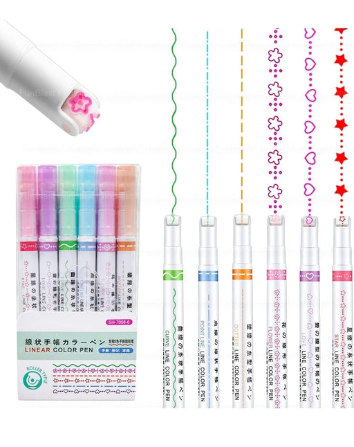 Linear Color Pen Highlighter Pen Set Line Markers Colors For Adults&Kids - eLocalshop