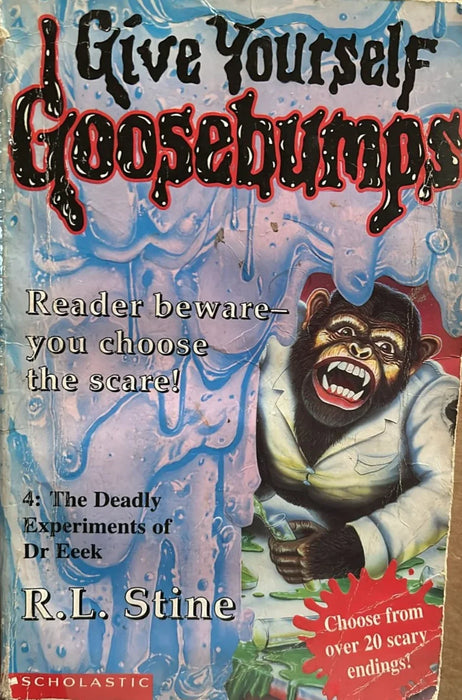 Deadly Experiments of Dr Eeek by R. L. Stine - old paperback - eLocalshop