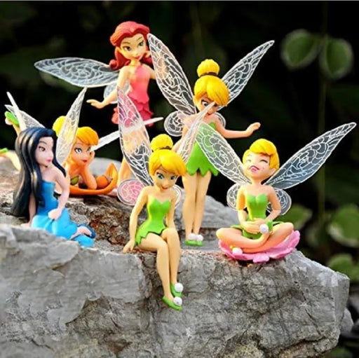 Chocozone 6PCS/Set Miniature Fairy Princess Garden Decor Home Decoration Mini Landscape Dolls for Girls - eLocalshop