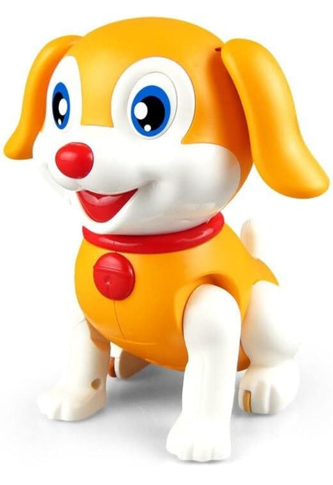 VGRASSP Musical Walking Jumping Smart Dog Toy for Children Funny Robot Dog for Kids with LED Lights, (Color as per Stock)