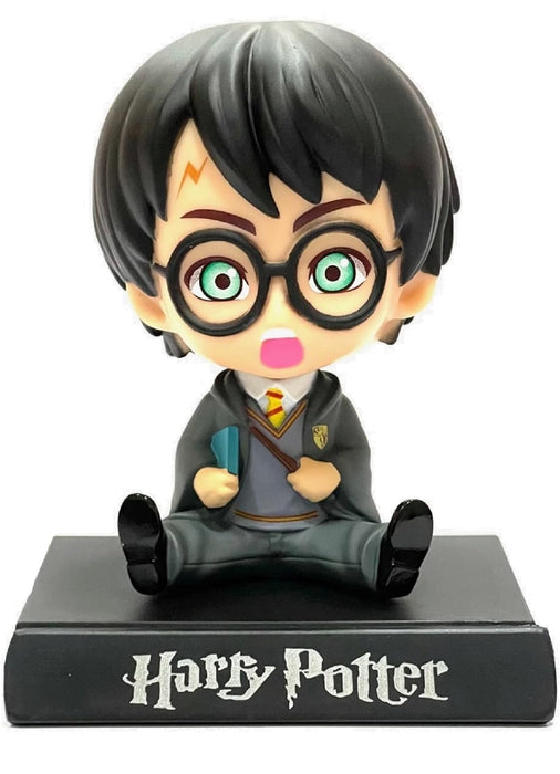 AUGEN Super Hero Harry-Potter 2 Action Figure Limited Edition Bobblehead with Mobile Holder for Car Dashboard, Office Desk & Study Table (Pack of 1)(Plastic)