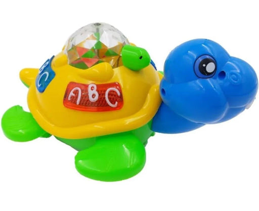 VGRASSP Bump and Go Action Turtle Tortoise Sound Toy for Kids 360 Degree Dance Moves Action Colourful 3D Light Effects and Music Toy for Kids - eLocalshop