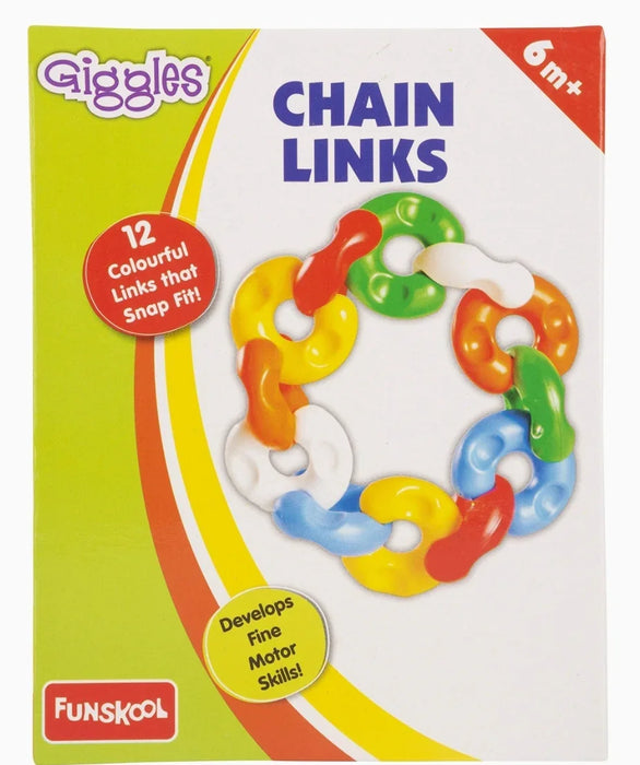 Giggles - Chain Links, Multicolour Interlocking Educational Blocks, Improves creativity and Construction toy - eLocalshop