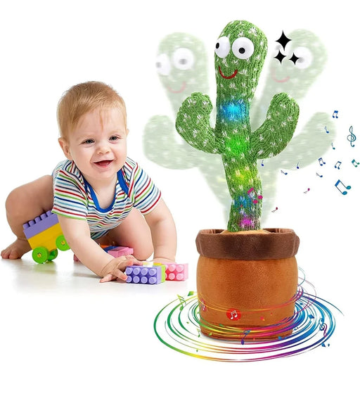 Metro Toys & Gift Dancing Cactus, Talking Cactus Toy Repeats What You Say, Wriggle Dancing and Singing Cactus, Soft Plush Electric Speaking Cactus Baby Toys Funny Creative Kids Toy - eLocalshop