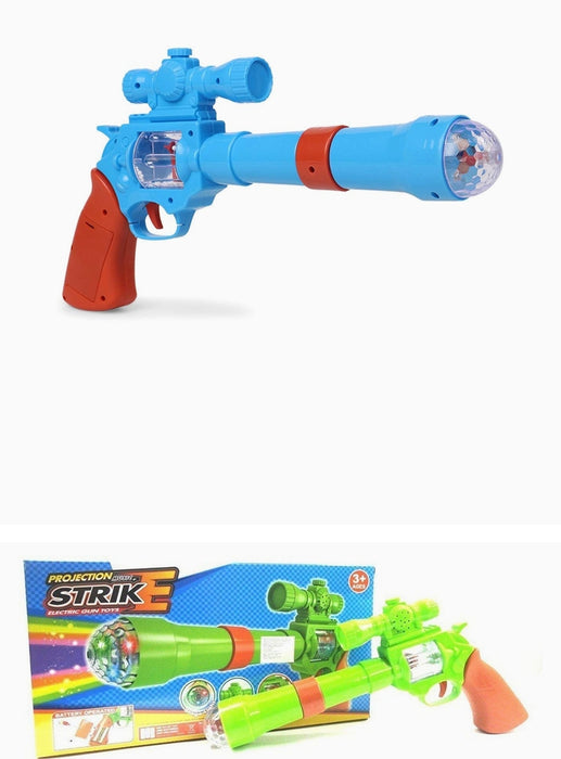 XUNDA Strike Projection 3D Light & Music Gun Toys for Kids Boys & Girls Above 3 Years