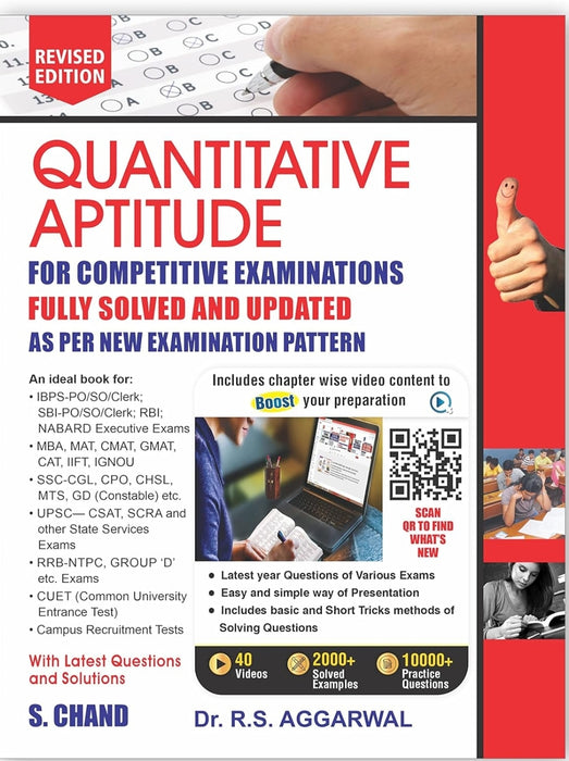 Quantitative Aptitude for Competitive Examinations All Government and Entrance Exams (Banking, SSC, Railway, Police, Civil Service