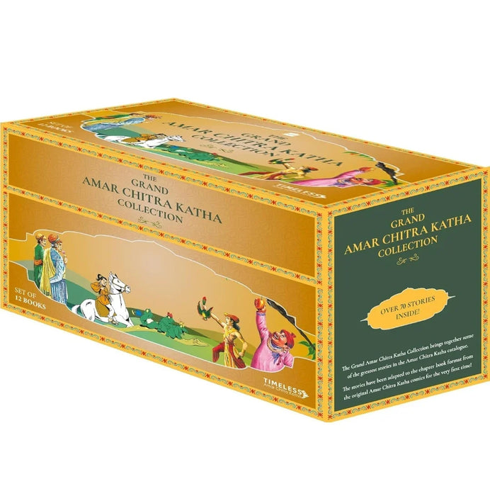 Grand Amar Chitra Katha Collection - Boxset of 12 books (long form chapter books) (The Amar Chitra Katha Collection) - eLocalshop