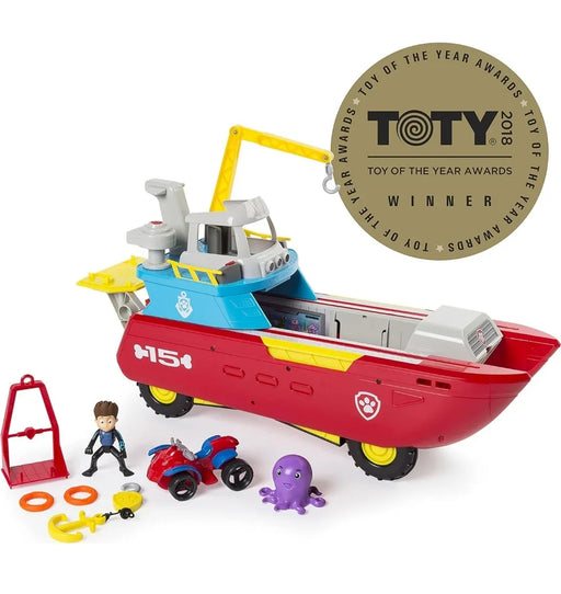 Paw Patrol Nickelodeon Sea Patroller Transforming Vehicle with Lights and Sounds- Multicolor, Kids - eLocalshop