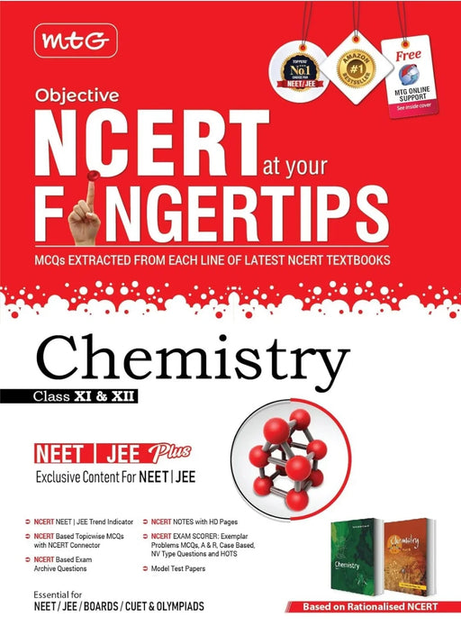 MTG Objective NCERT at your FINGERTIPS Chemistry - NCERT NEET/JEE Trend Indicator Notes with HD Pages Exam Archive & MCQs | NEET-JEE Books - eLocalshop