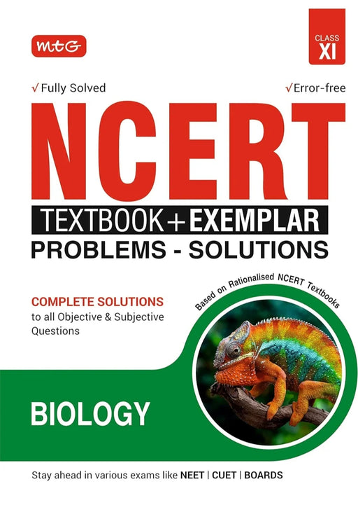 MTG NCERT Textbook + Exemplar Problem Solutions Class 11 Biology | Complete Solutions to All Objective & Subjective Questions MTG Editorial Board - eLocalshop
