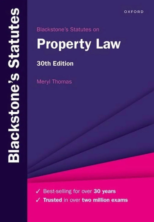 Blackstone's Statutes on Property Law by Meryl Thomas - eLocalshop