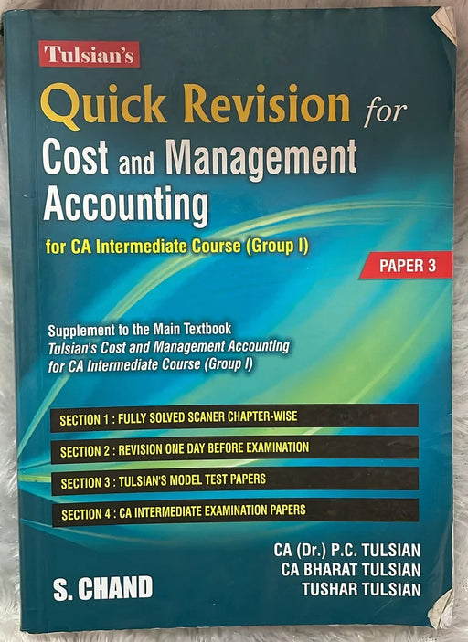 Tulsian’S Cost And Management Accounting With Quick Revision - eLocalshop