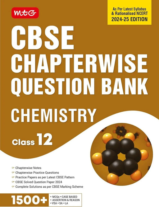 MTG CBSE Class 12 Chapterwise Question Bank Chemistry For 2025 Board Exam | As Per Latest CBSE Syllabus & Rationalised NCERT Pattern - eLocalshop